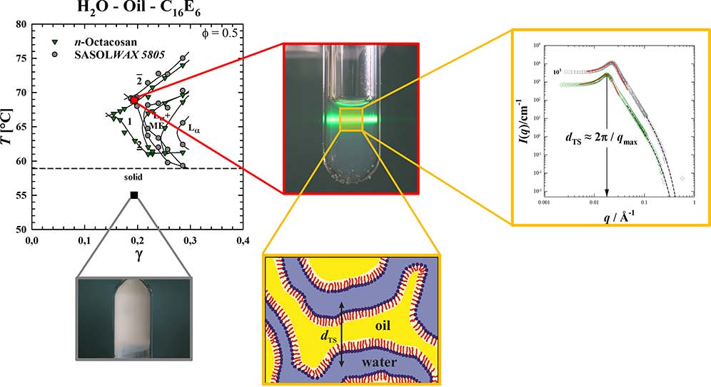 Phase Behavior and Microstructure of Symmetric Nonionic Microemulsions with Long-Chain n-Alkanes and Waxes