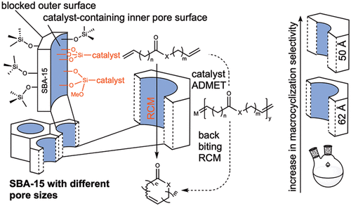 Olefin Metathesis in Confined Geometries: A Biomimetic Approach toward Selective Macrocyclization