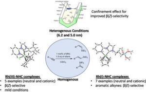 Rh(I)/(III)-N-Heterocyclic Carbene Complexes: Effect of Steric Confinement Upon Immobilization on Regio- and Stereoselectivity in the Hydrosilylation of Alkynes