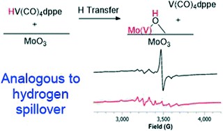 The reaction of HV(CO)₄dppe with MoO₃: a well-defined model of hydrogen spillover