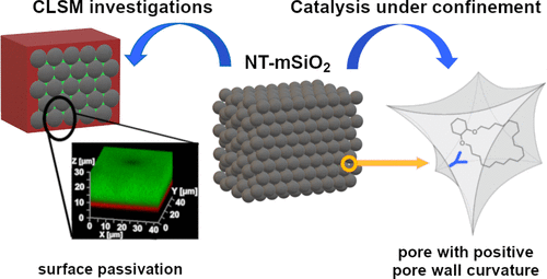 Imaging the Permeability and Passivation Susceptibility of SiO2 Nanosphere-Based Mesoporous Supports for Molecular Heterogeneous Catalysis under Confinement