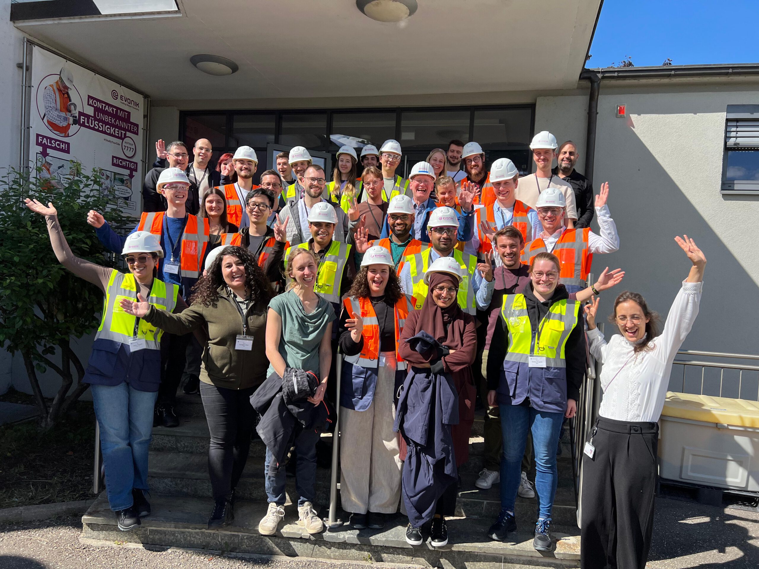 Production plant visit at Evonik