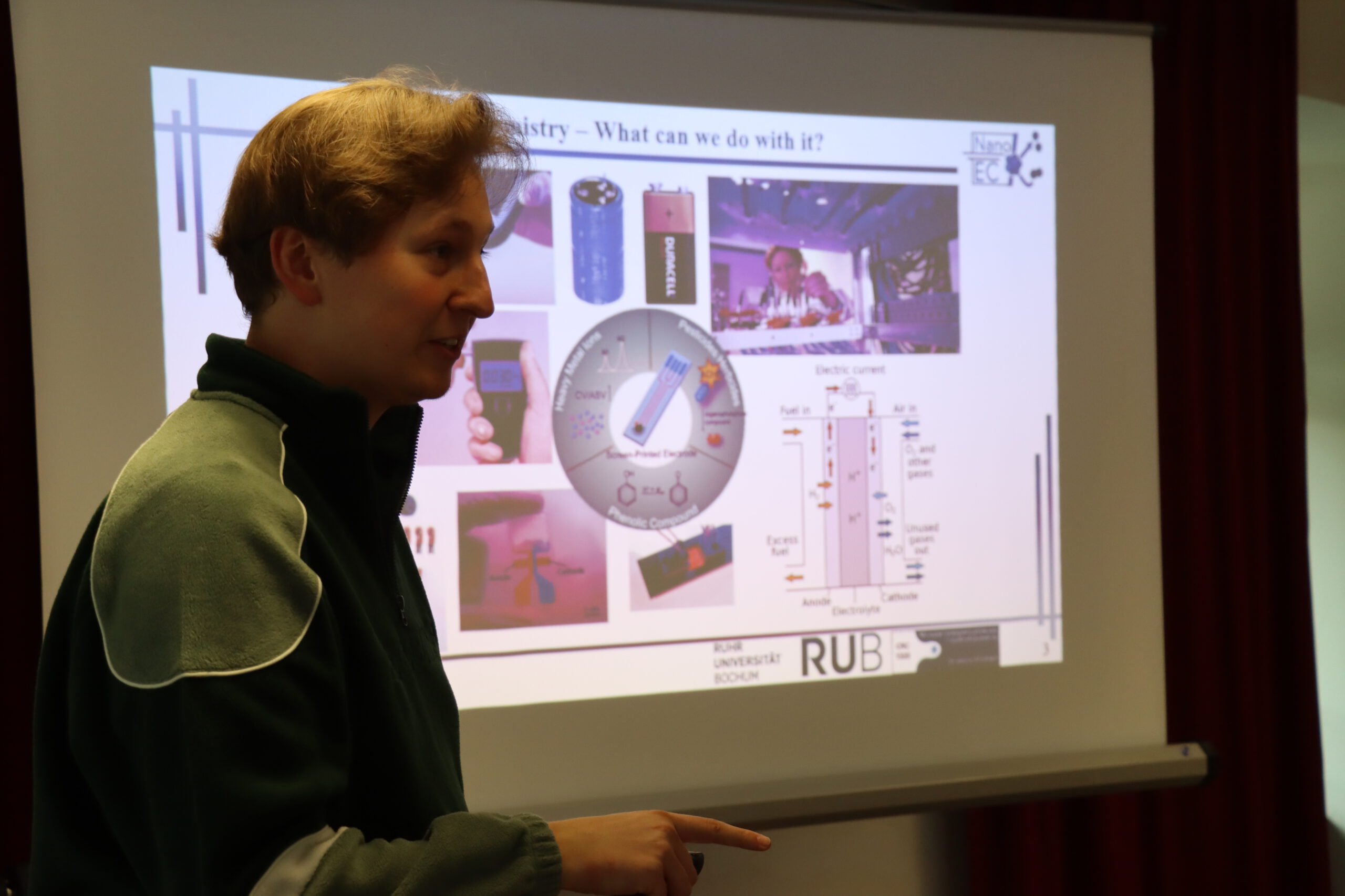 Yannick Weidemann during his talk