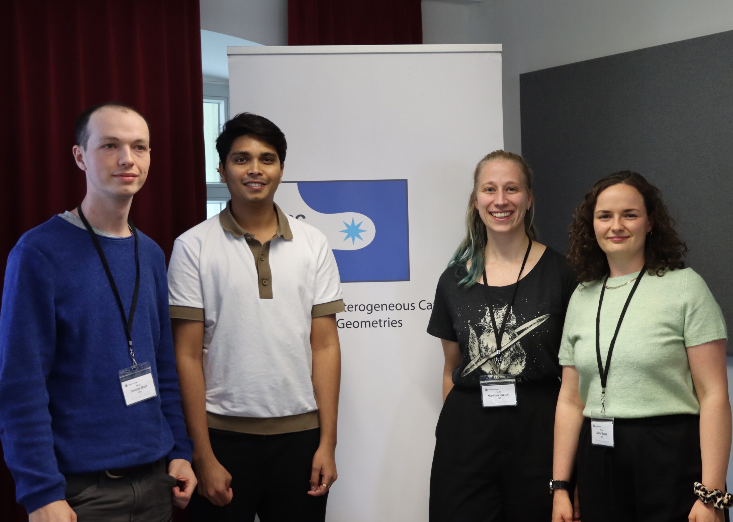 Photo of new and former CRC 1333 doctoral representatives