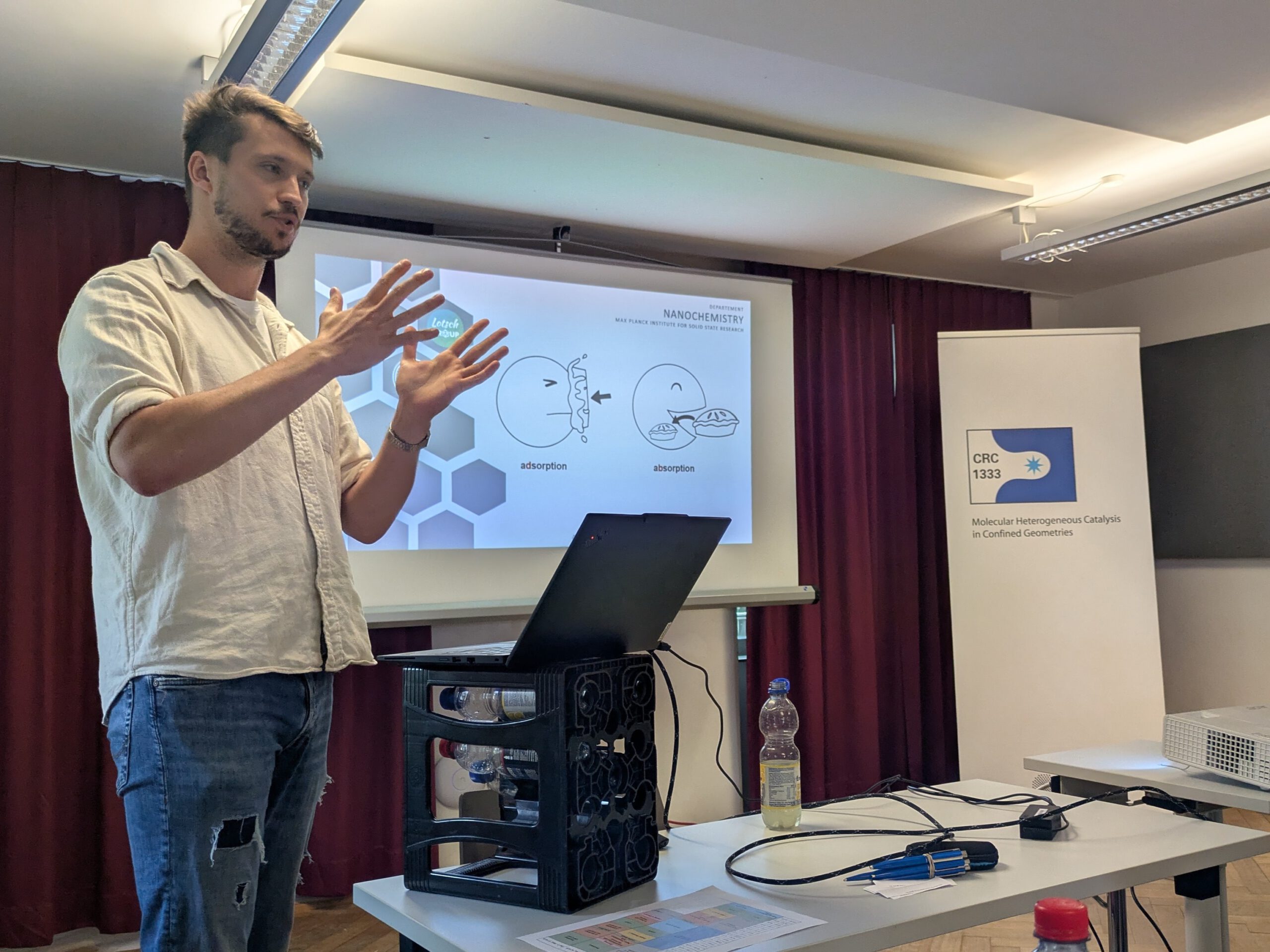 Fabian Heck during his workshop, 