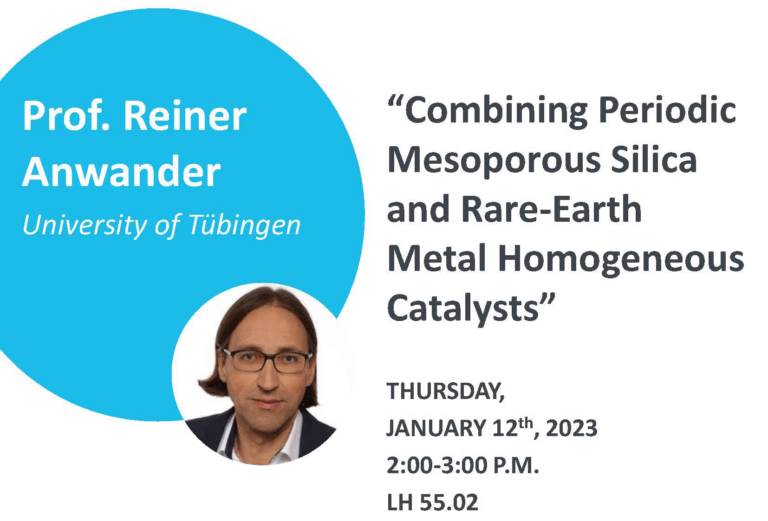 CRC Colloquium: Prof. Reiner Anwander