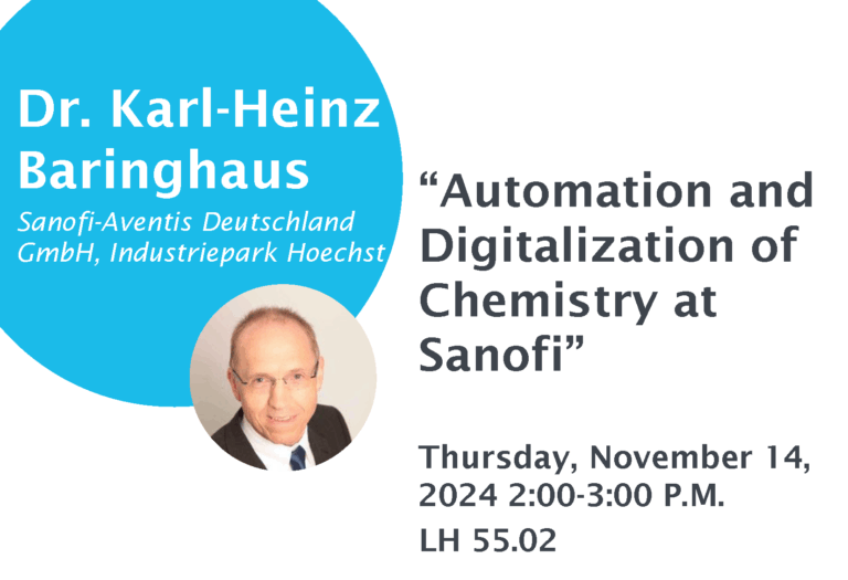 CRC 1333 Colloquium: Dr. Karl-Heinz Baringhaus