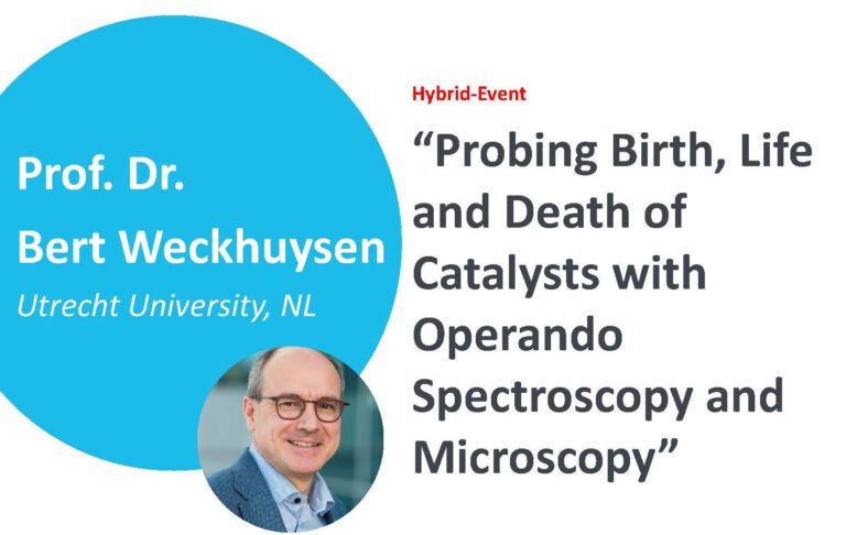 CRC Colloquium: Prof. Bert Weckhuysen