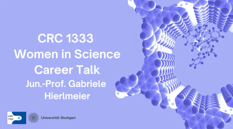 CRC 1333 Women in Science Career Talk – Jun.-Prof. Gabriele Hierlmeier