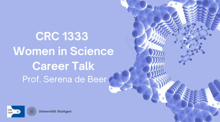 CRC 1333  Women in Science Career Talk – Prof. Serena de Beer