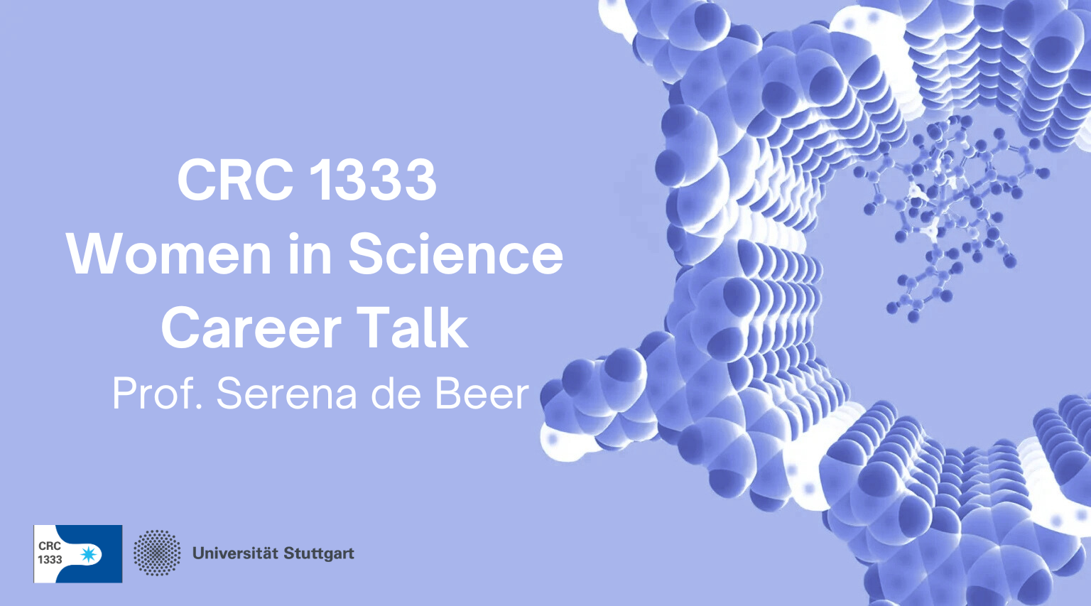 CRC 1333 Women in Science Career Talk Serena de Beer