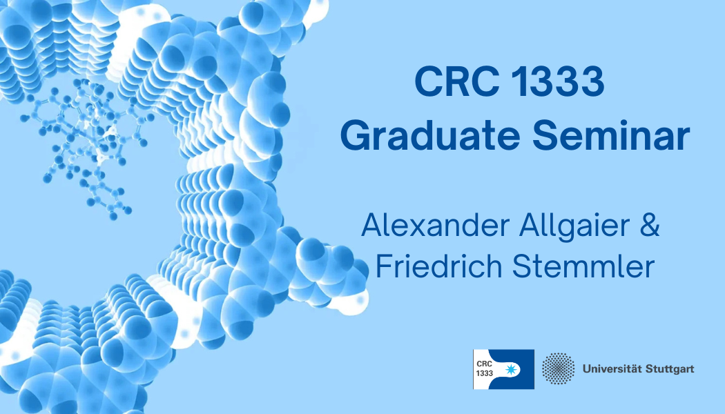 CRC 1333 Graduate Seminar Friedrich Stemmler & Alexander Allgaier