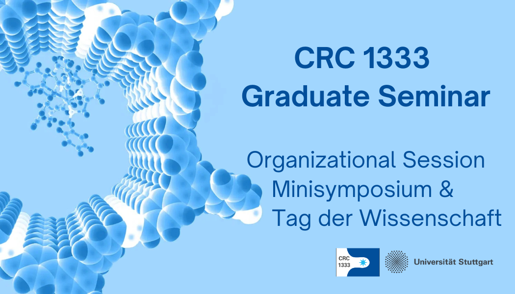 CRC 1333 Graduate Seminar Organizational Session Minisymposium & Tag der Wissenschaft