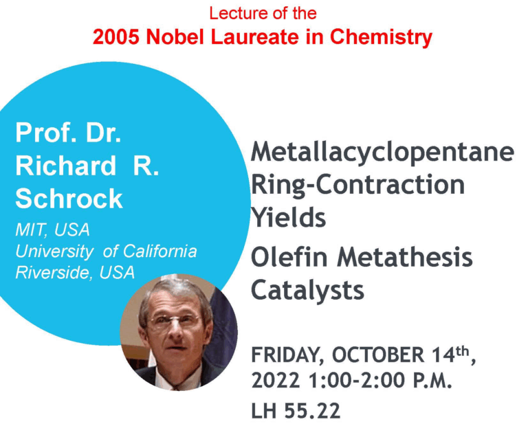 CRC Colloquium – Prof. Richard Schrock