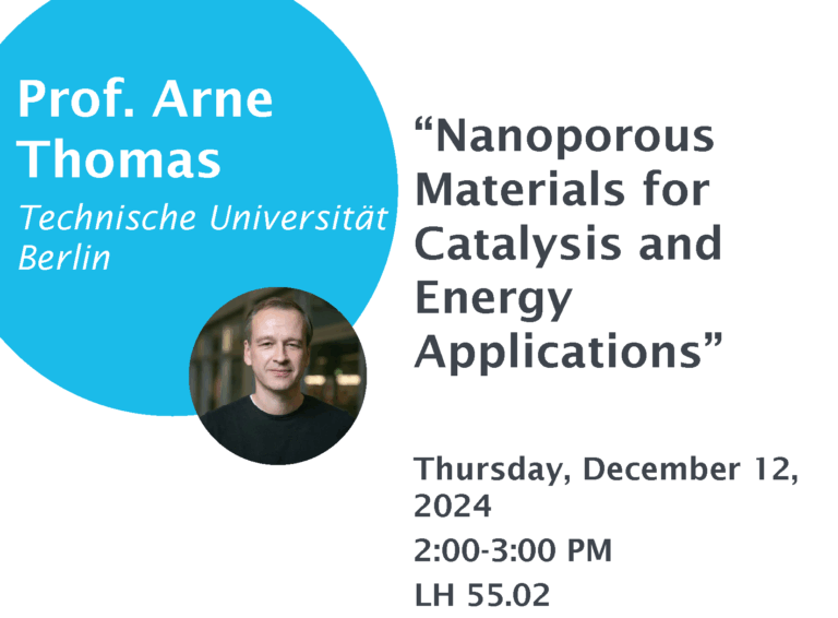 CRC 1333 Colloquium: Prof. Arne Thomas