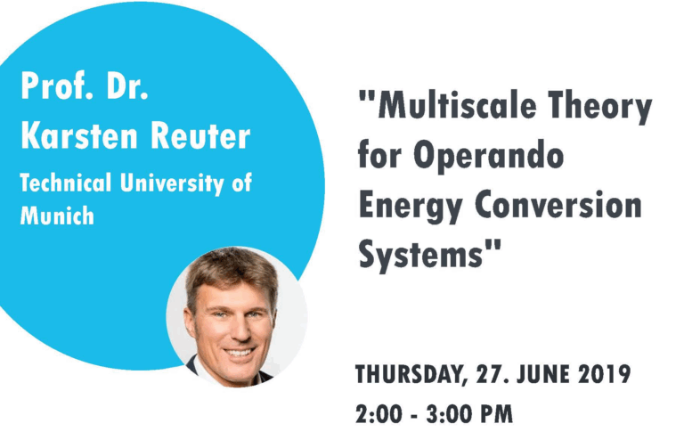 CRC Colloquium – Prof. Karsten Reuter