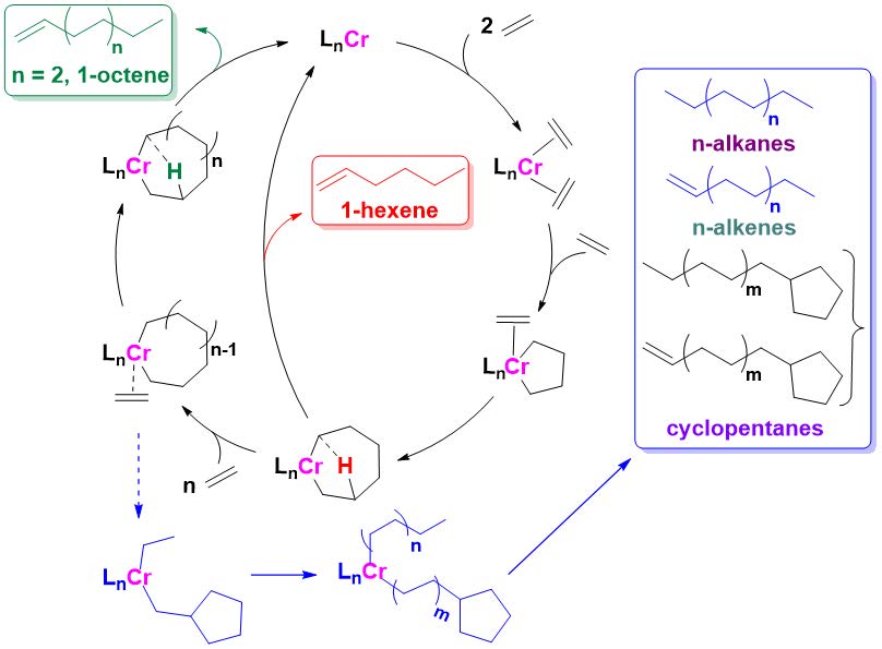 Ethylene Oligomerization Under Confinement Using Supported Cr(II) and Cr(III) Catalysts