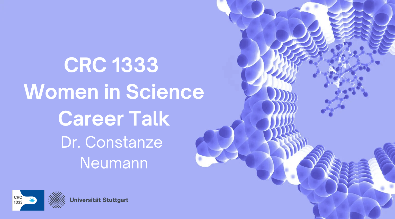 CRC 1333 Women in Science Career Talk Constanze Neumann