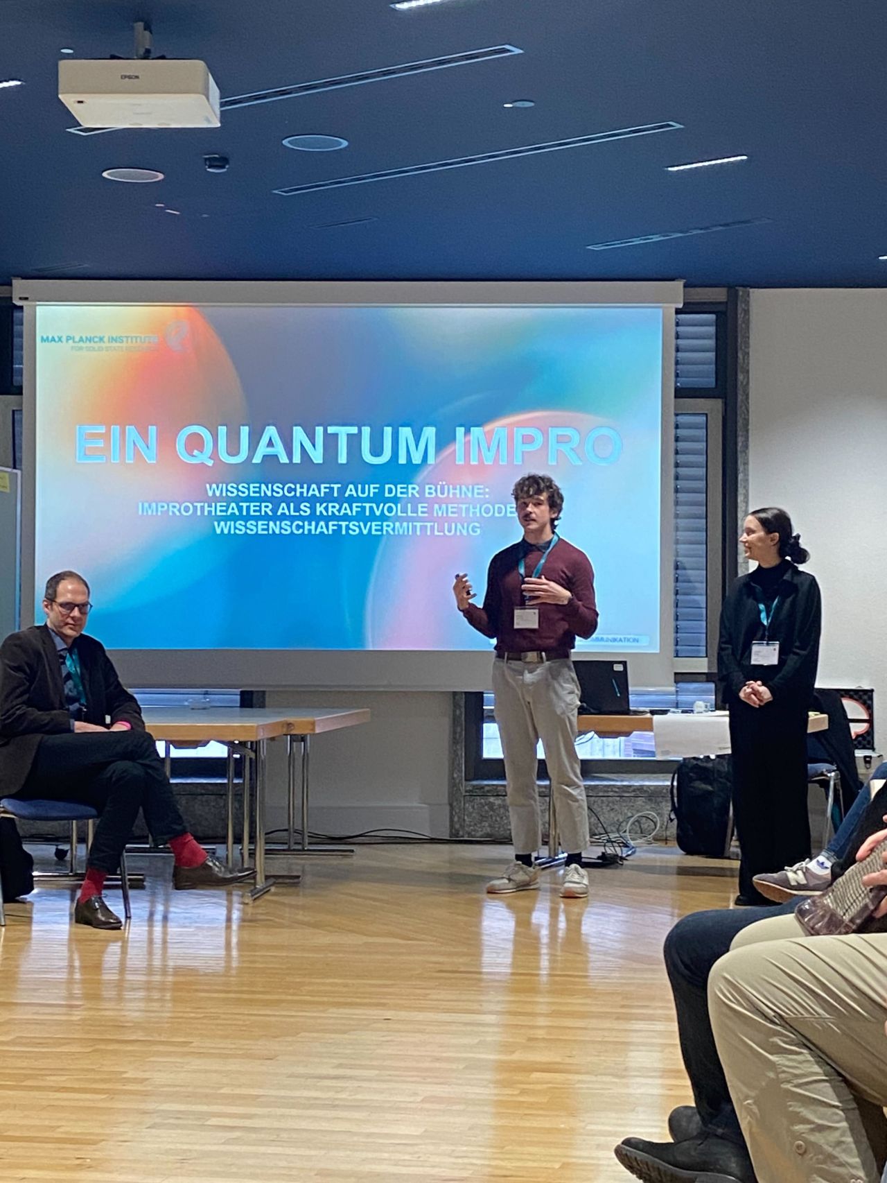 Samuel van Gele at the Forum Wissenschaftskommunikation