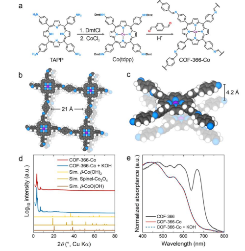 Exploring Cobalt Accessibility Limits in a Two-dimensional Porphyrin-based Covalent Organic Framework for the Oxygen Evolution Reaction