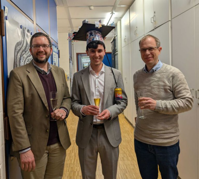 Erik Wimmer at his doctoral defense