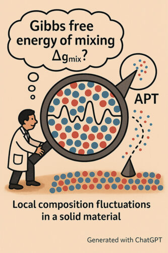 Direct measurement of the Gibbs free energy of mixing via atom probe tomography