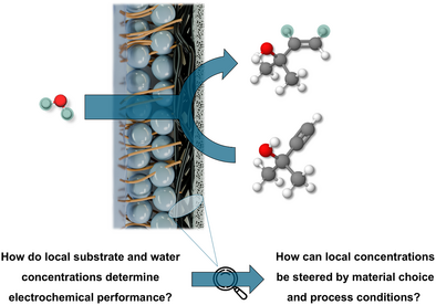 Substrate Diffusion Electrodes for Electrochemical Hydrogenation: Influence of Material Choice and Process Conditions