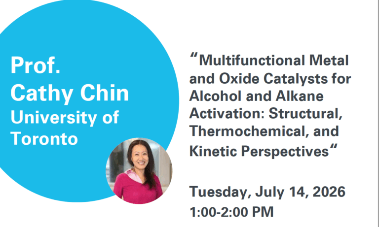 Colloquium: Prof. Cathy Chin