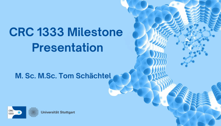 Milestone Presentation – M.Sc. Tom Schächtel